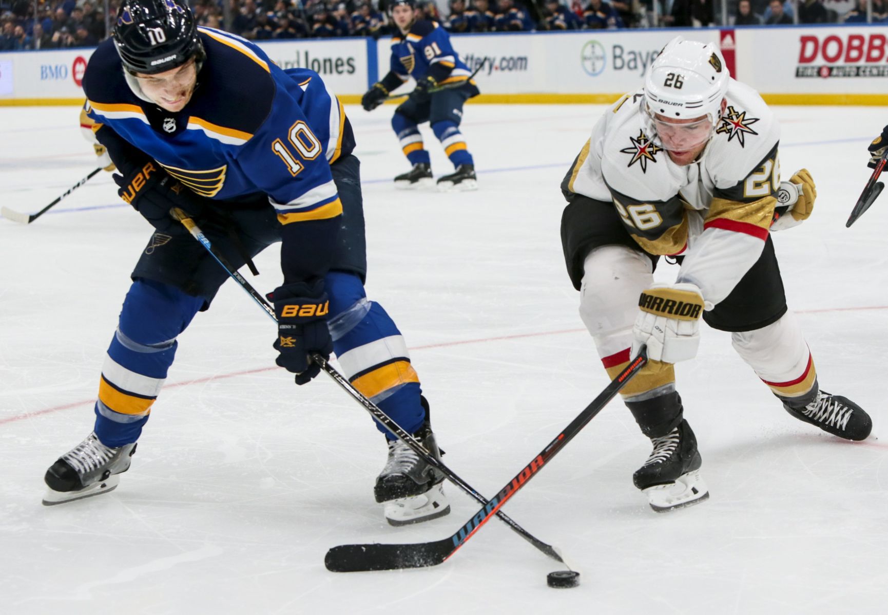 St. Louis Blues battle Las Vegas Golden Knights